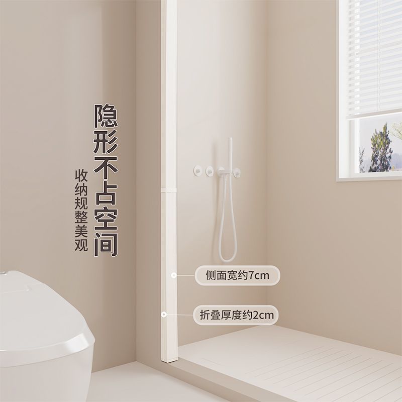 浴帘/透明浴帘/免打孔后门帘/curtain细节图