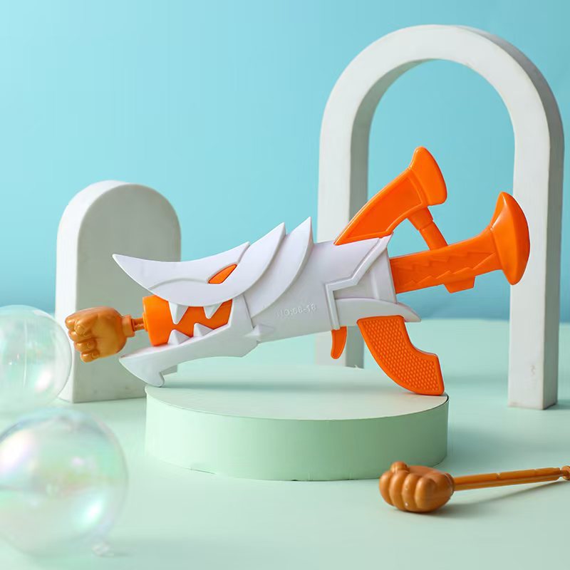 The Lu Ban No. 7 Invincible Shark Mouth Cannon Water bullet Gun is a children's toy, submachine gun and electric toy gun, suitable for boys and children's entertainment Application Scenario