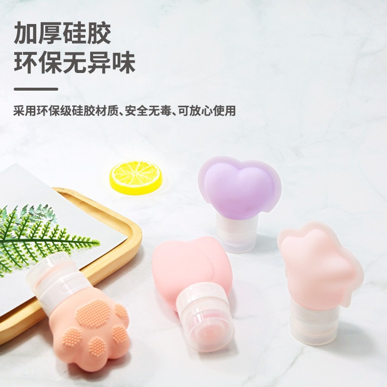 新款跨境硅胶分装瓶旅行便携式沐浴露洗发水收纳瓶亚马逊源头工厂