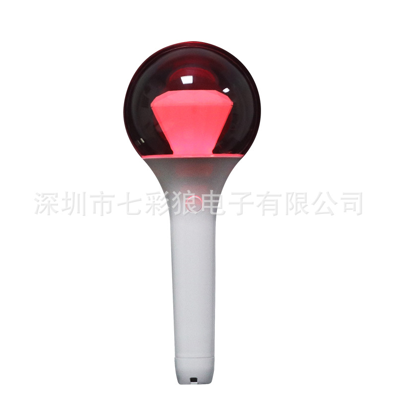 手持荧光棒/摆摊神器儿童户外/装电池应援棒/荧光棒/夜市玩具白底实物图