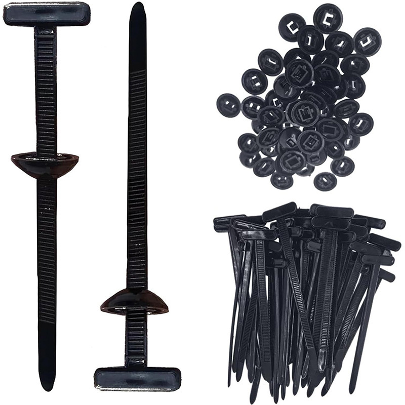 扎带穿心钉Nylon Universal Cable Tie Buckle叶子板底板万能卡扣