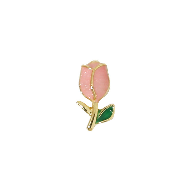 وكانت زينة أزهار التوليب الأظافر من طراز SanilAK ذات المظهر المعدني الخفيف Item Picture