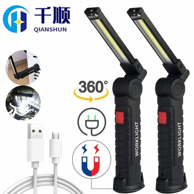 led work light, folding and charging cob multi-functional magnet tent light, outdoor flashlight, car inspection light, repair Item Picture