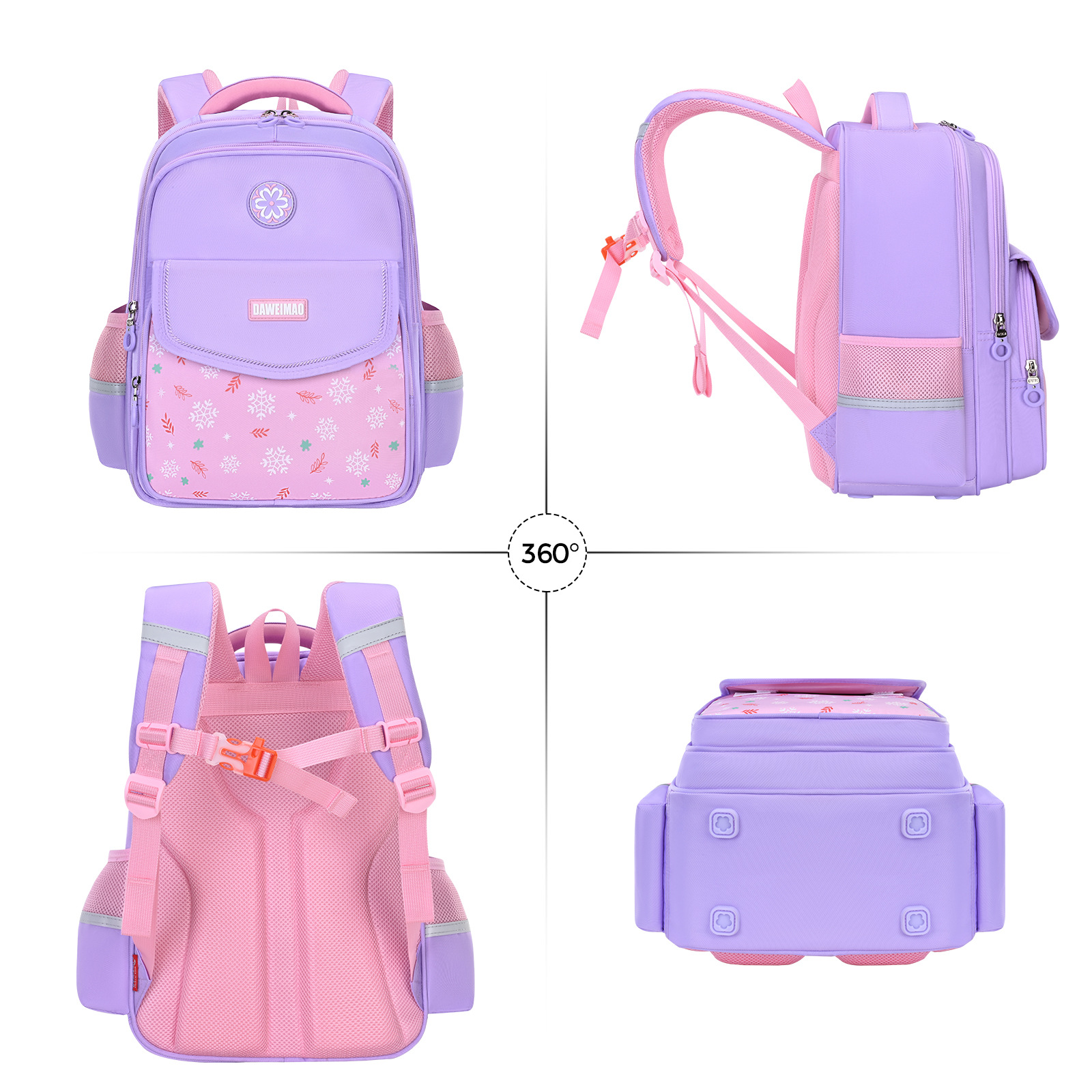 Big-tailed Cat schoolbag for boys and girls, a large-capacity, lightweight, waterproof and wear-resistant backpack for protecting the spine and waist Specification image