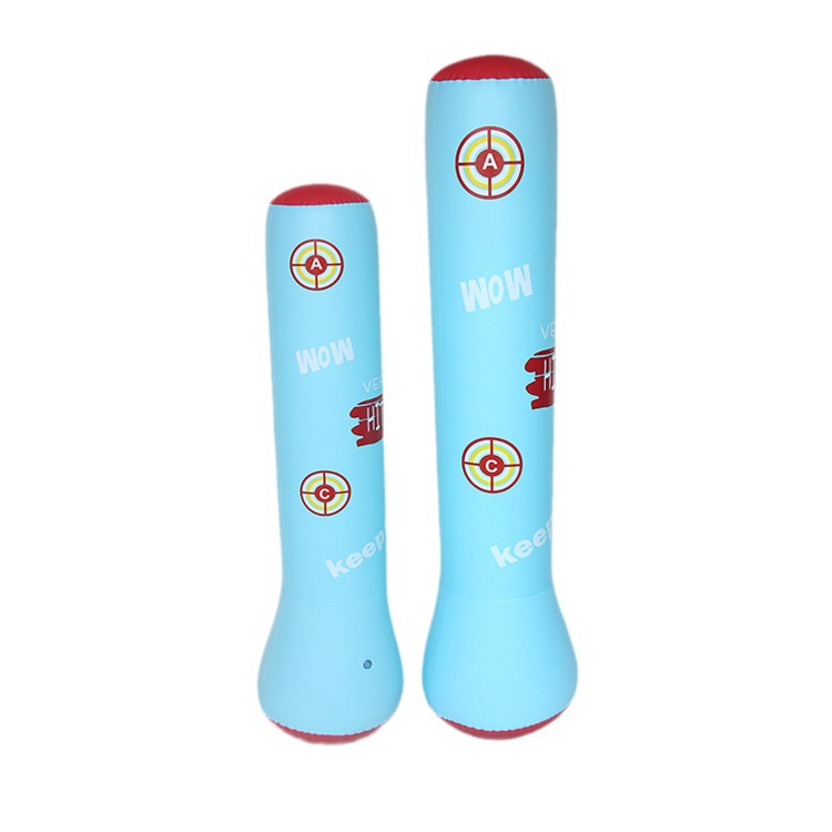 Thickened children's inflatable boxing column, standing boxing sandbag, water-filled training sandbag, home Taekwondo reaction target Item Picture