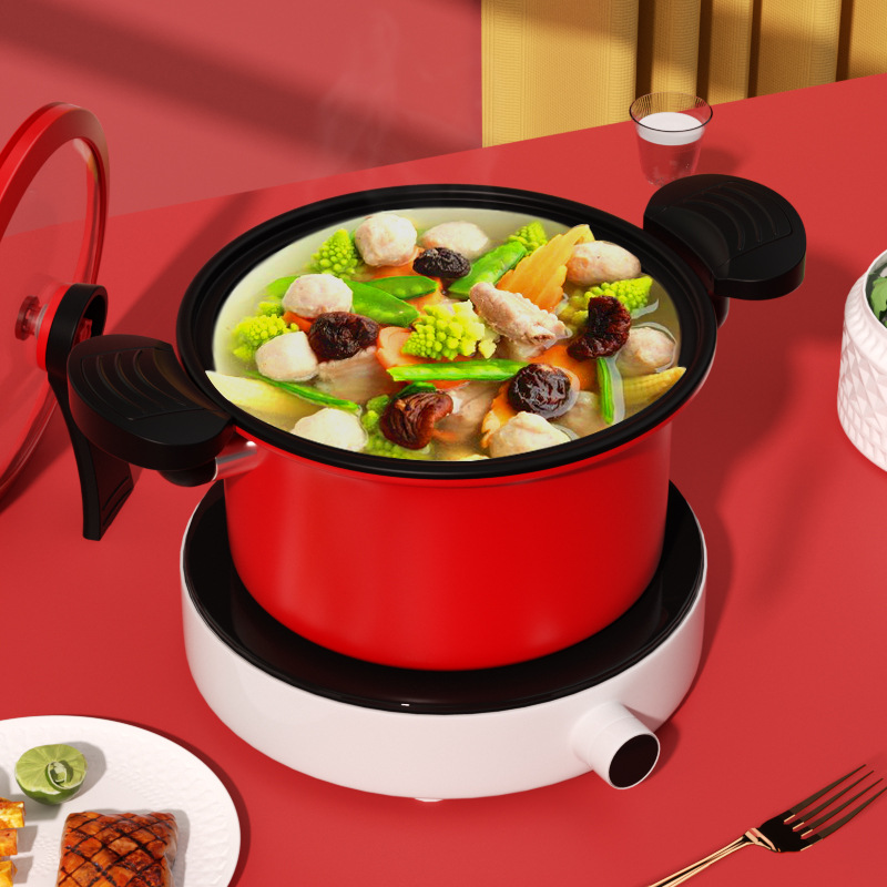 5L微压汤压力汤锅焖烧煮一体锅家用煲汤锅可印LOGO汤煲礼品大锅