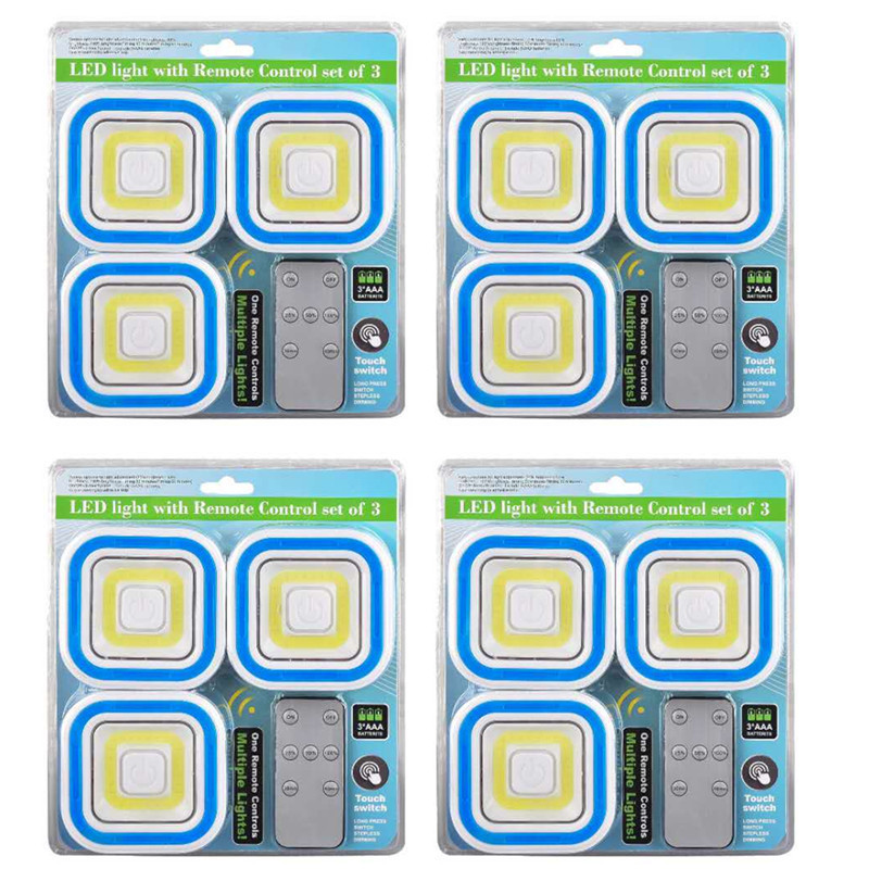 Cross-border COB remote control light, wall light, led emergency night light, corridor lighting, bedroom cabinet, bedside night light Application Scenario