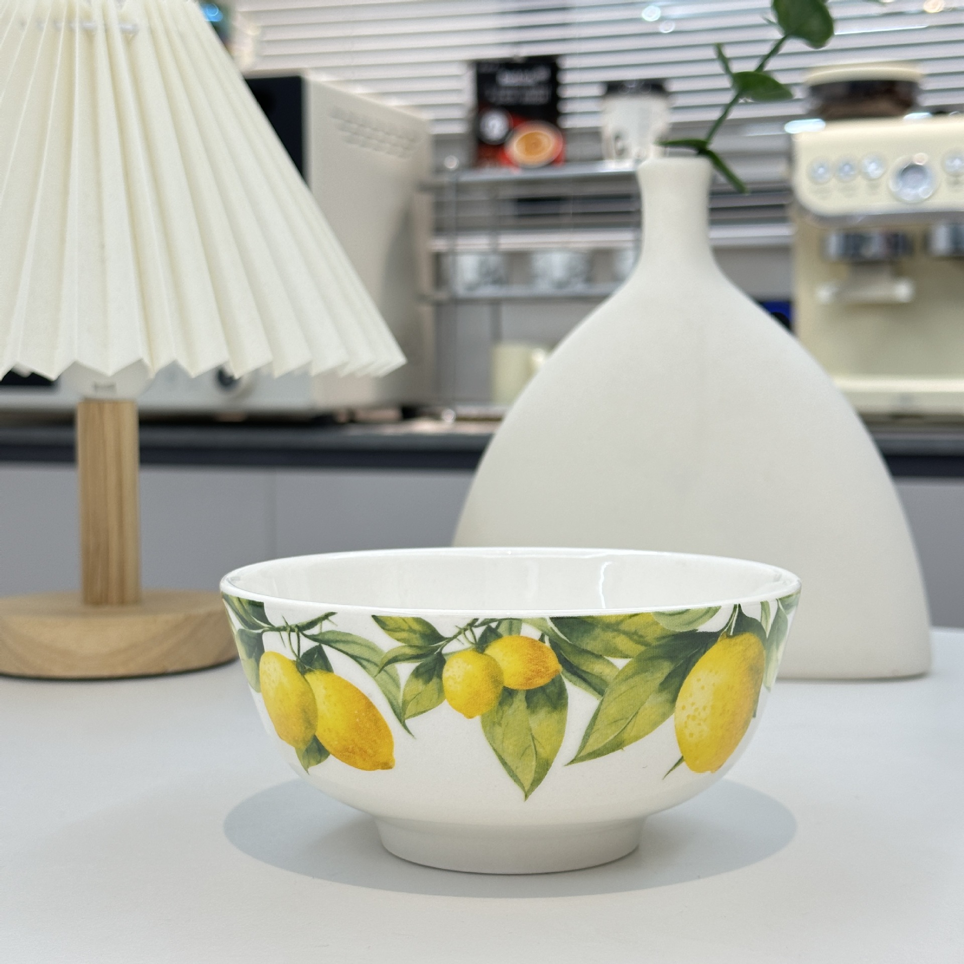 Fresh Lemon Series hand-painted round plates, ceramic plates, Western plates, steak plates, tableware, home fruit plates, ins Application Scenario