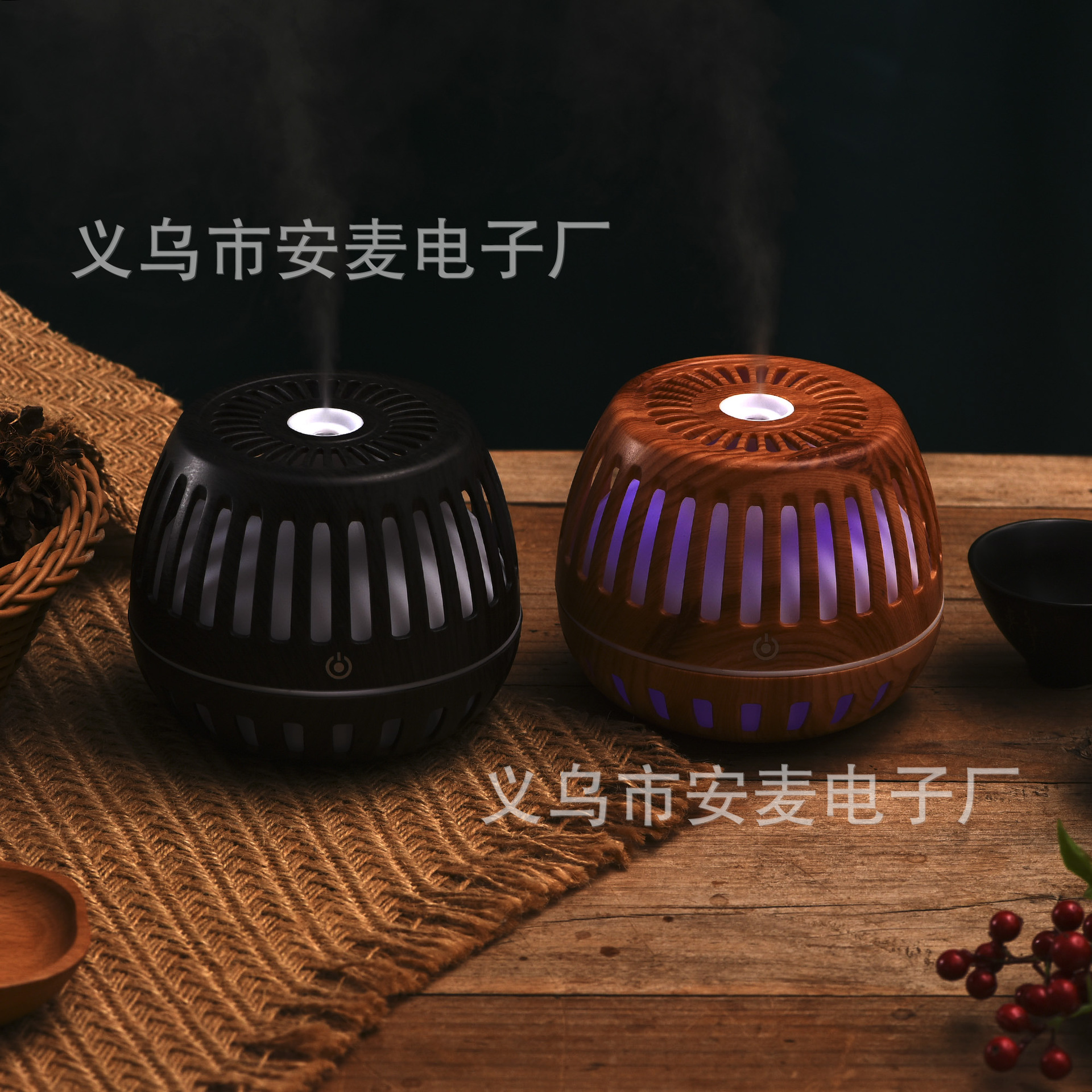加湿器/无雾加湿器/车载香薰/假山产品图