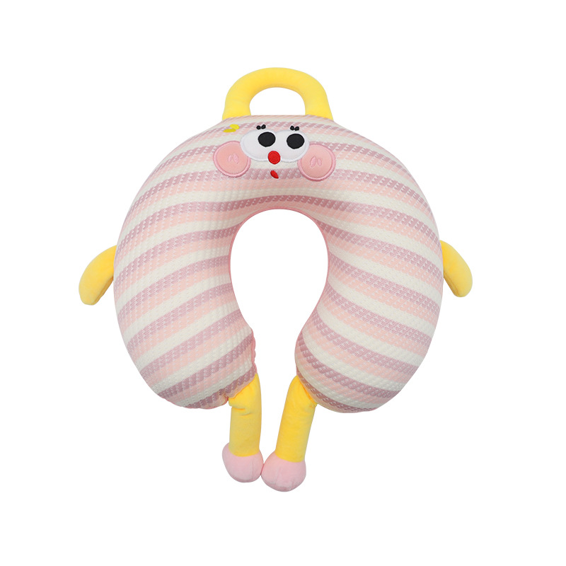 Ice Bubble Cartoon Memory foam U-shaped pillow, Kanglewu business travel and office neck pillow, wholesale of caring neck pillows Item Picture