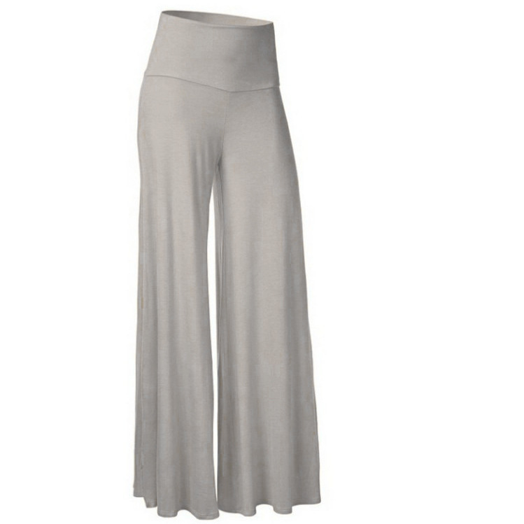 Amazon Women's ice silk wide-leg pants, plate-size yoga pants, fitness loose pants, 2024 bestsellers, cross-border style Item Picture