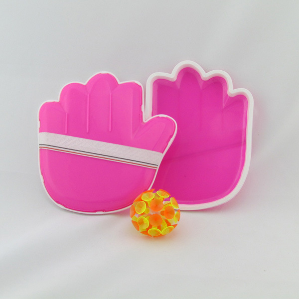 厂家直供手掌拍吸盘球  闪光吸球 儿童户外活动发光玩具球白底实物图