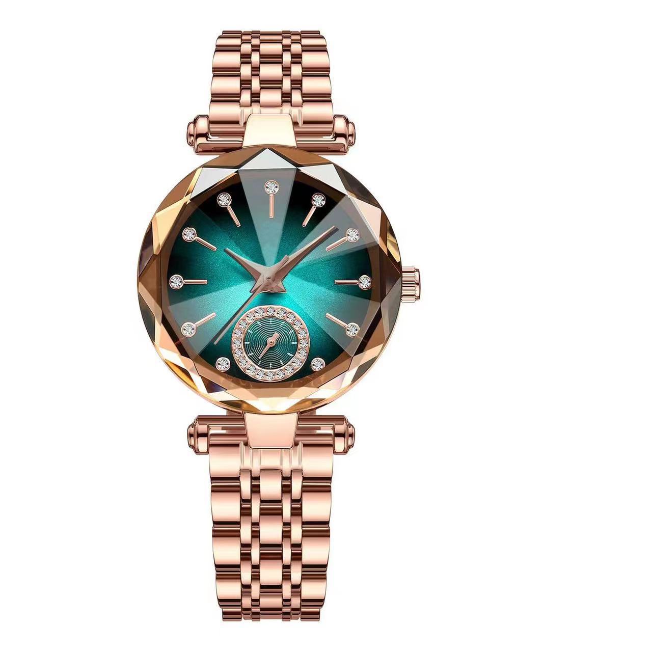 Venta al por mayor comercio exterior venta caliente moda gypsophila pulsera reloj flores diamantes diamantes mujer reloj de cuarzo Item Picture