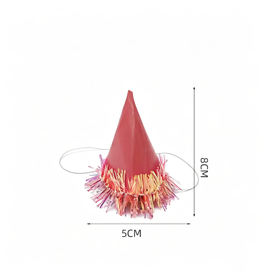 Cross-border Amazon mini small birthday hat with golden tassels for baby party, cute cake decoration little hat details Picture