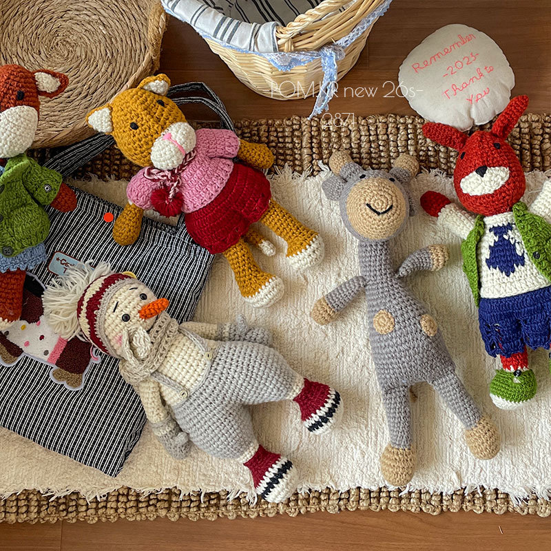 Lulu kitty Hello kiity crochet dolls, cartoon animal dolls, hand-crochet gifts, creative dolls