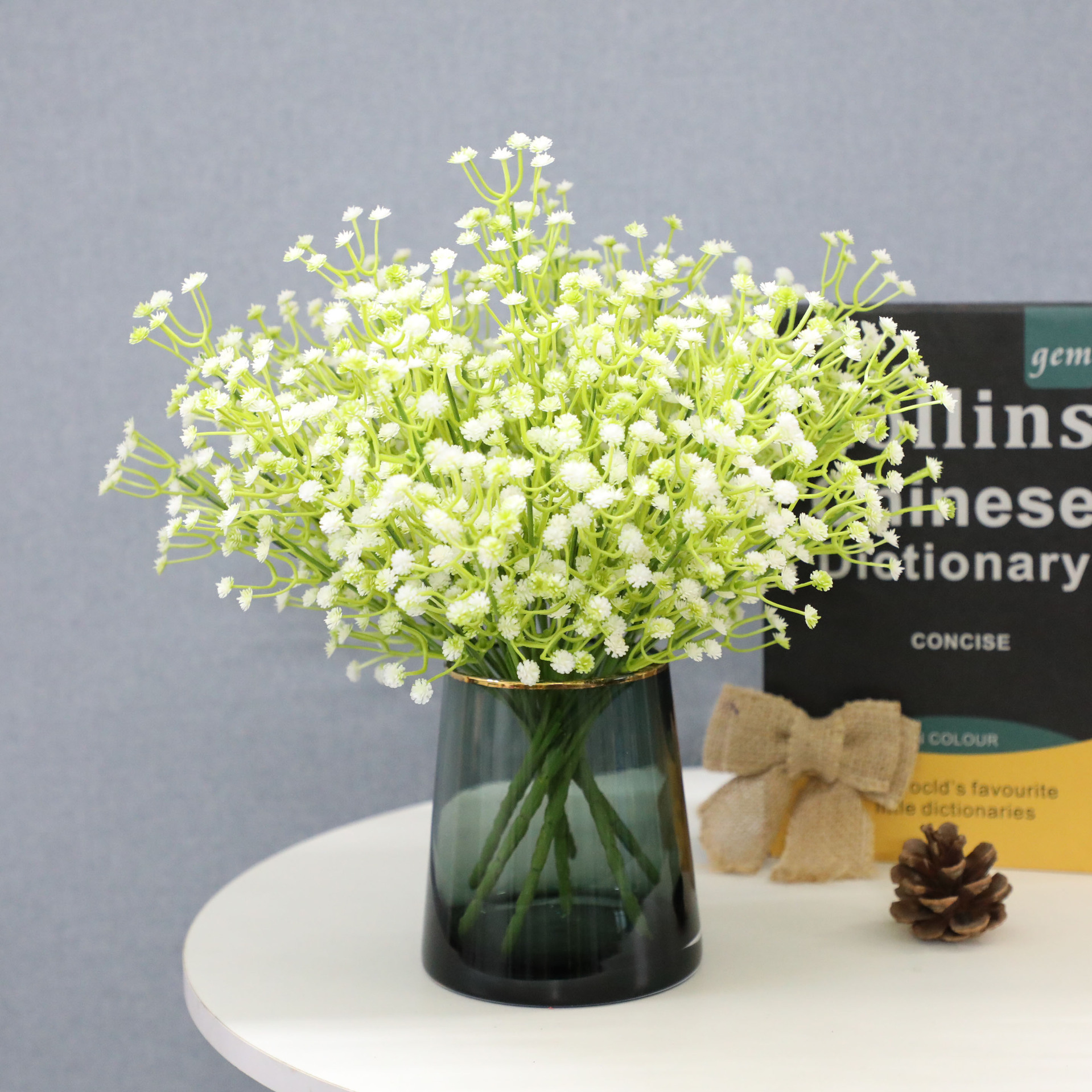 仿真满天星婚庆装饰ins风手捧花束软胶手感满天星仿真花假花批发