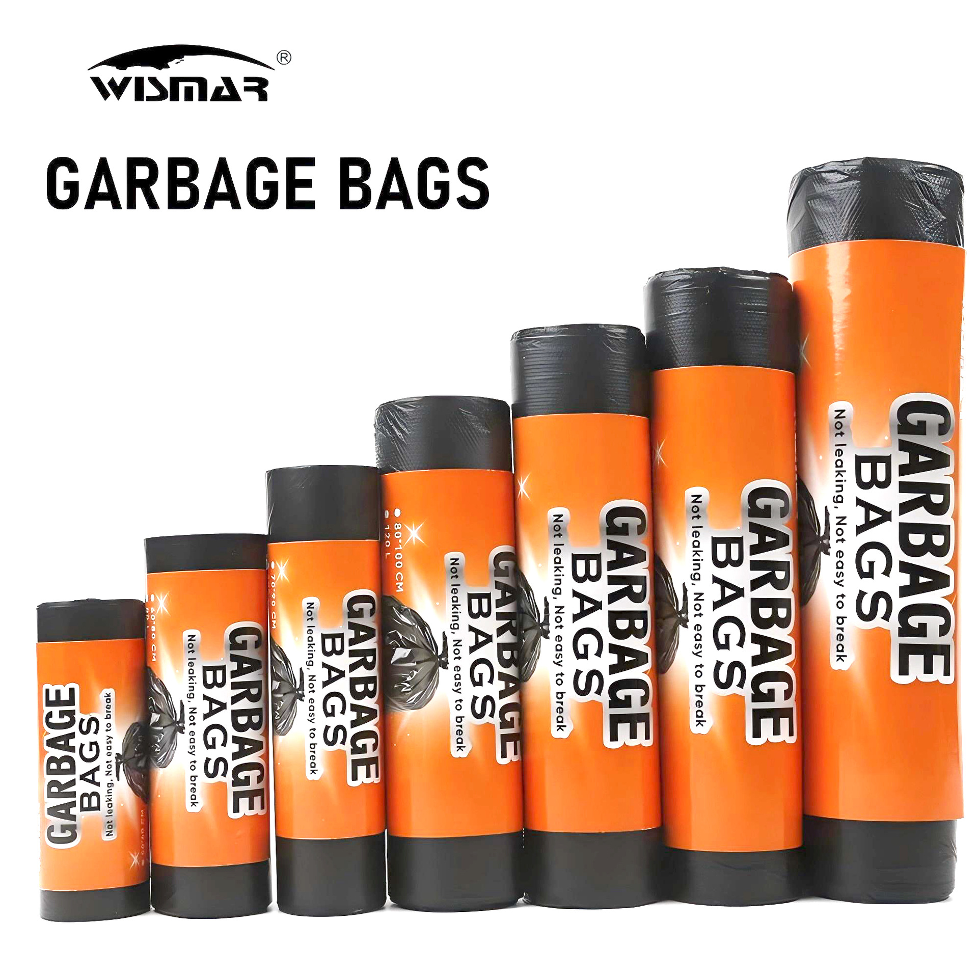 跨境英文版抽绳垃圾袋TRASHBAGS