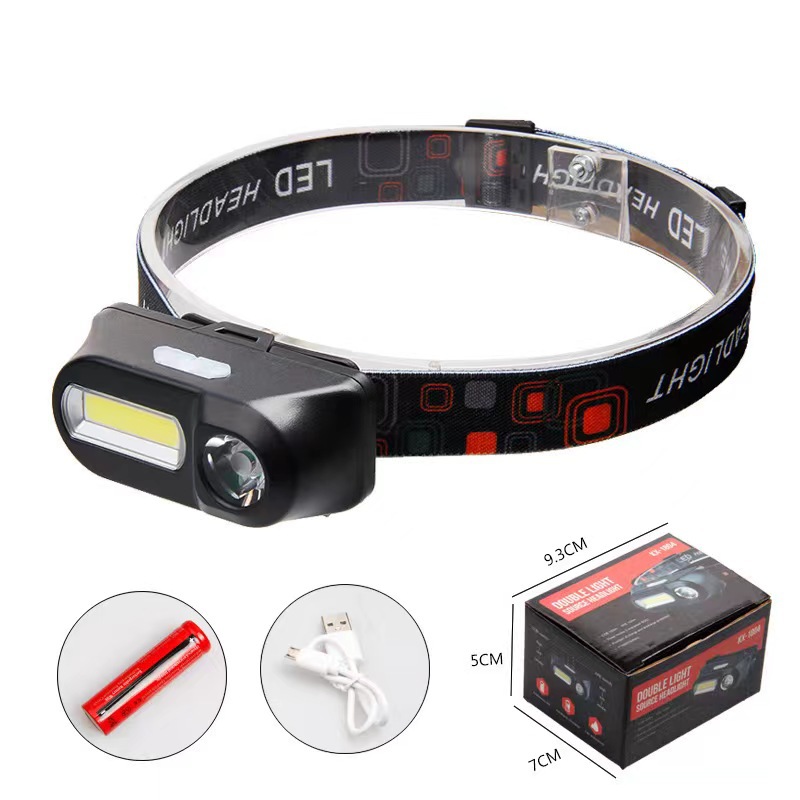 Strong induction headlight, rechargeable, ultra-bright LED, waterproof, ultra-long standby, night fishing miner's lamp, head-mounted flashlight details Picture