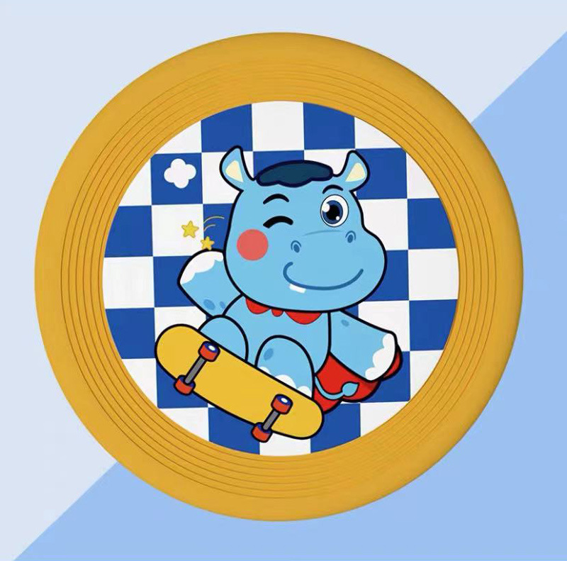 Children's cartoon soft frisbee PU flying saucer Specification image