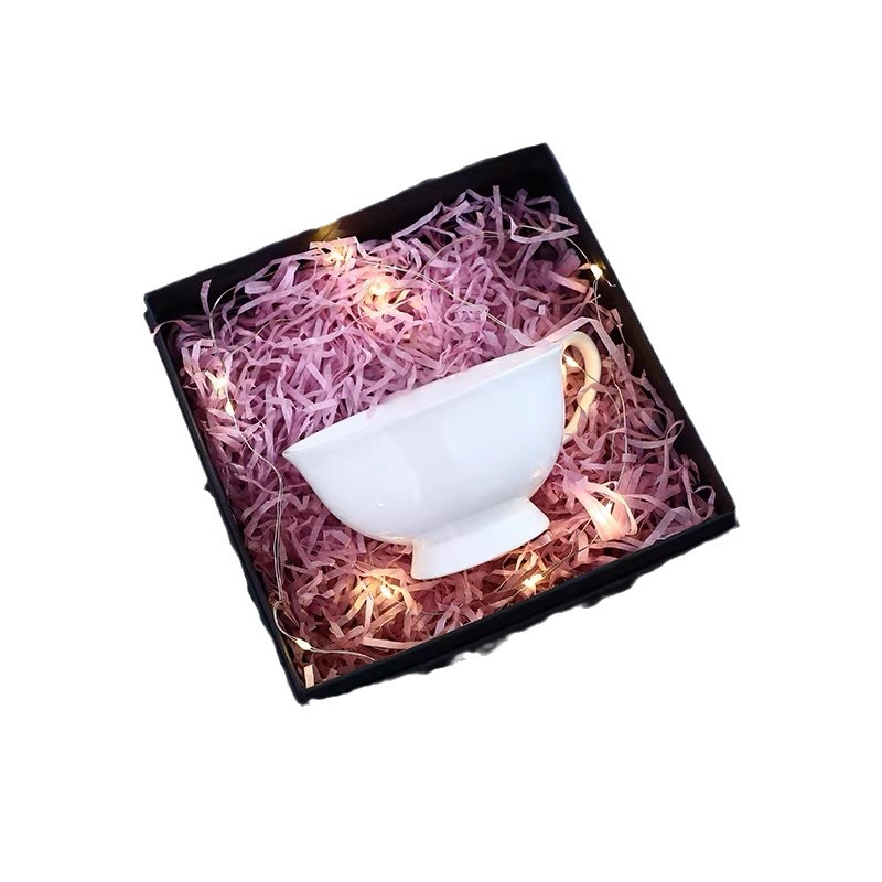 High-end multi-color solid color raffia grass chicken nest grass shredded paper thread decorative filling, raffia grass thread creative decoration Item Picture