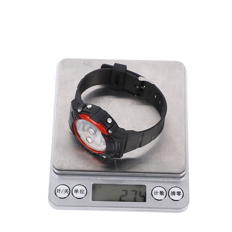 Cross-border blast reloj reloj deportivo con luces de siete colores reloj deportivo para niños reloj deportivo multifunción no impermeable details Picture