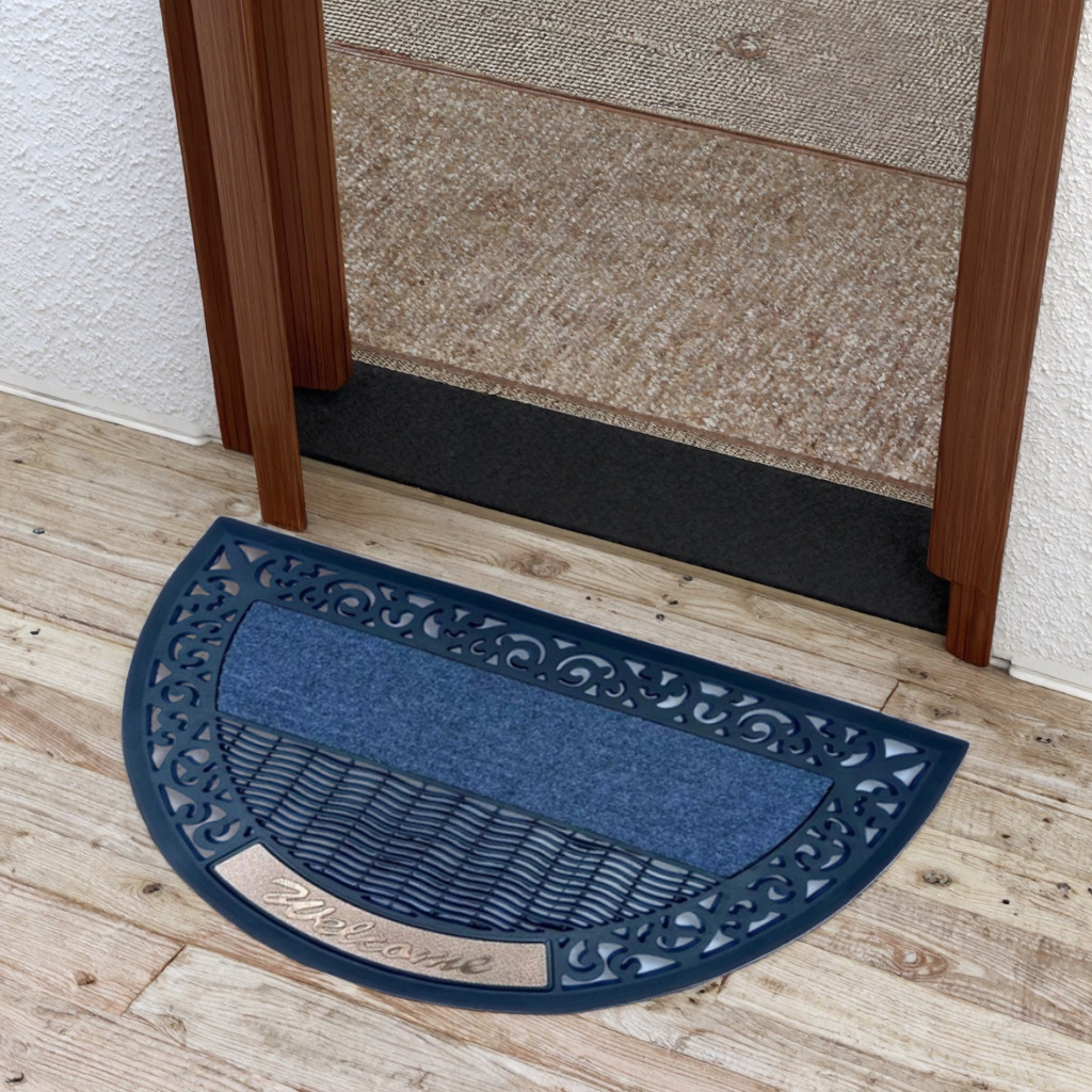 High-end rubber floor MATS for villa entrances, classic European-style entrance door foot MATS, natural rubber, anti-slip, wear-resistant and dirt-resistant Specification image