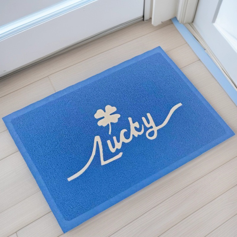 厂家直销lucky丝圈地垫耐脏防滑入户门垫蹭土地毯地垫脚垫现货
