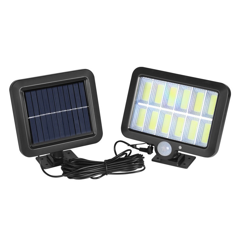 Cross-border new solar sensor light, outdoor waterproof garden light, split lighting, wall lamp, solar floodlight Application Scenario