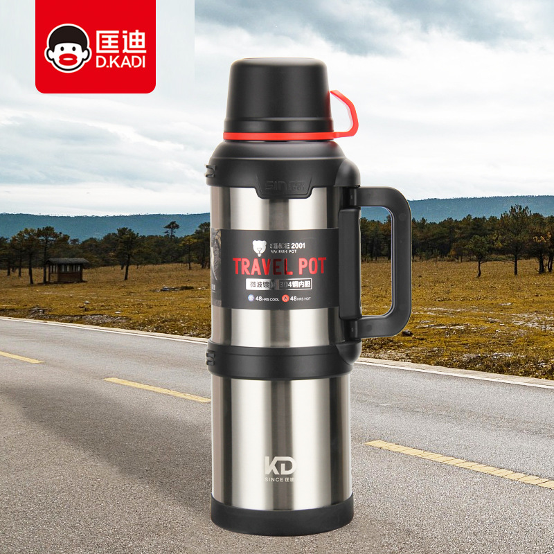 Jarra de viaje de alto vacío de gran capacidad convergdi 9008 no. Aislamiento y mantenimiento en frío jarra portátil de coche taza de regalo con logotipo personalizado