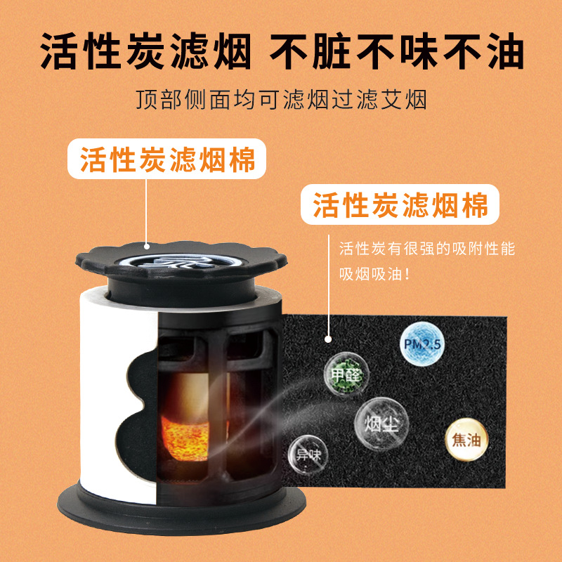 Smokeless gourd portable anti-scalding moxibustion box, full-body universal moxa stick hanging moxibustion cup, substitute moxibustion cup details Picture