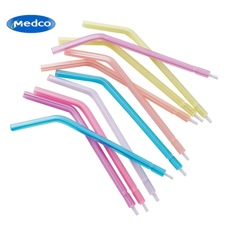 Cross-border exclusive dental disposable three-in-one gun nozzle plastic core/metal core oral cleaning consumables syringe
