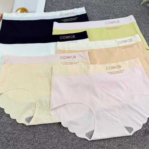 For export to Europe, America and Africa, we have a stock of women's underpants made of ice silk with antibacterial crotch, which are thin, breathable, comfortable and traceless for fitness Item Picture