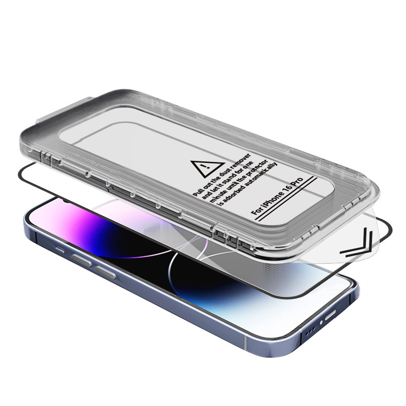16-speed mobile phone film application box, suitable for 15 Apple 17 tempered film iphone16promax film dust-free chamber tempered film Item Picture