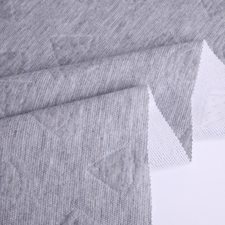 Factory direct supply of all-polyester super soft baby one-piece garment elastic knitted fabric, home wear knitted jacquard fabric details Picture