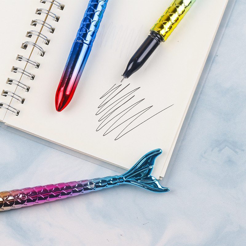 The manufacturer supplies creative stationery such as fish-tail gel pens, imitation fish-tail learning stationery, syringe water-based pens and signature pens Application Scenario