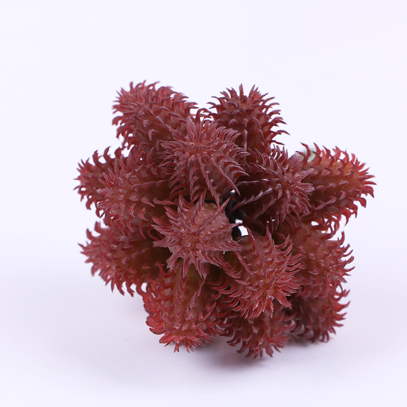 防真插花/多肉仿真花/仿真花/微景观手工苔藓批发/针织花产品图