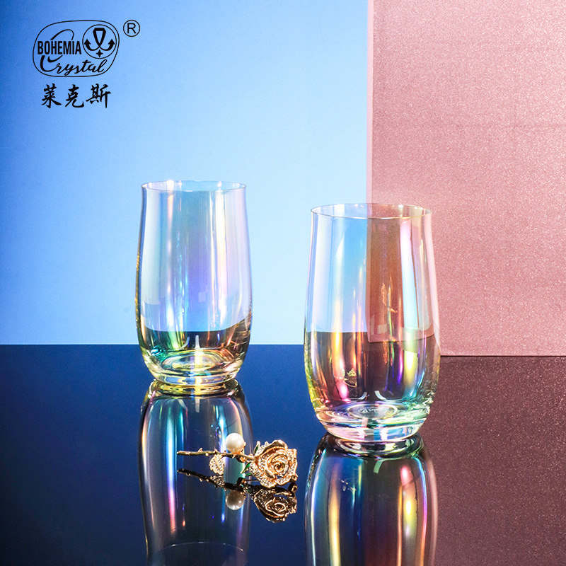 Birthday gifts: Imported rainbow water cups, high appearance level crystal cups, household water cups, cute girls' cups, gift box sets Specification image