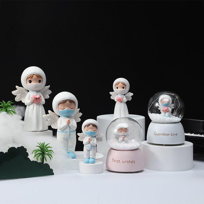 Medical staff ornaments and ornaments, resin handicrafts of the epidemic prevention hero Florence Nightingale, tabletop souvenirs, theme handicrafts