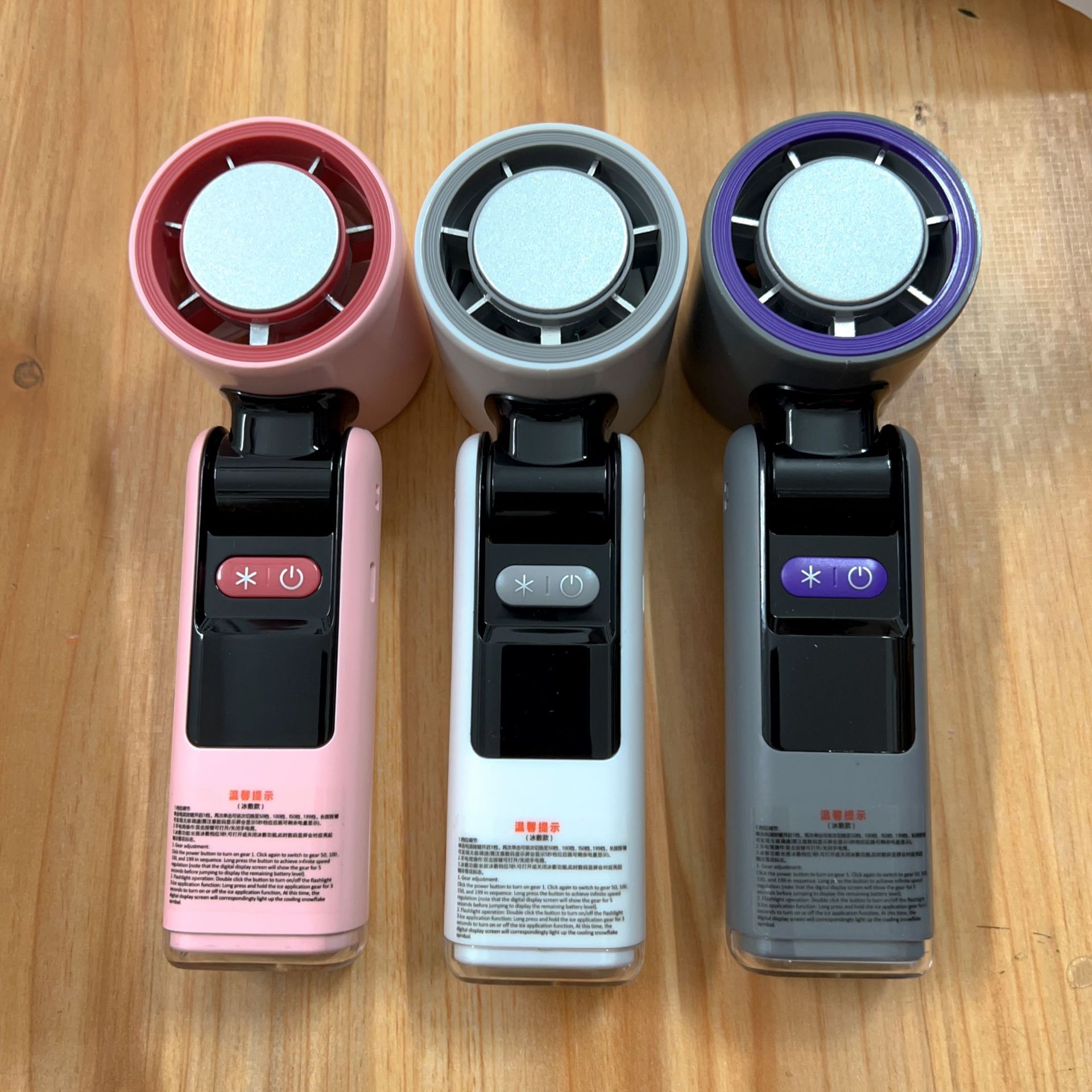 K801 New foldable handheld high-speed small fan ice pack cooling usb charging portable fan