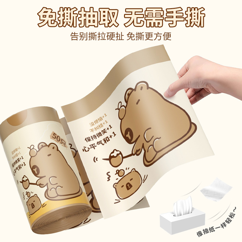 Kapibala tear-free drawstring garbage bag thickened, not easy to break, hand-held household kitchen garbage bag that won't dirty hands, customized Application Scenario
