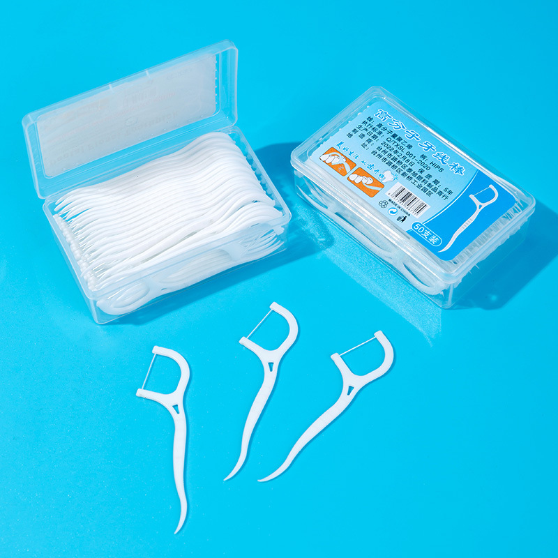 High-strength dental floss bag for flossing and interdental cleaning, household portable box, fine strength flat thread flossing stick Specification image