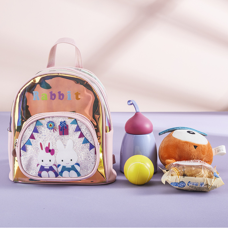 女童双肩包镭射防水小女孩书包儿童可爱休闲背包批发减负亮片潮流