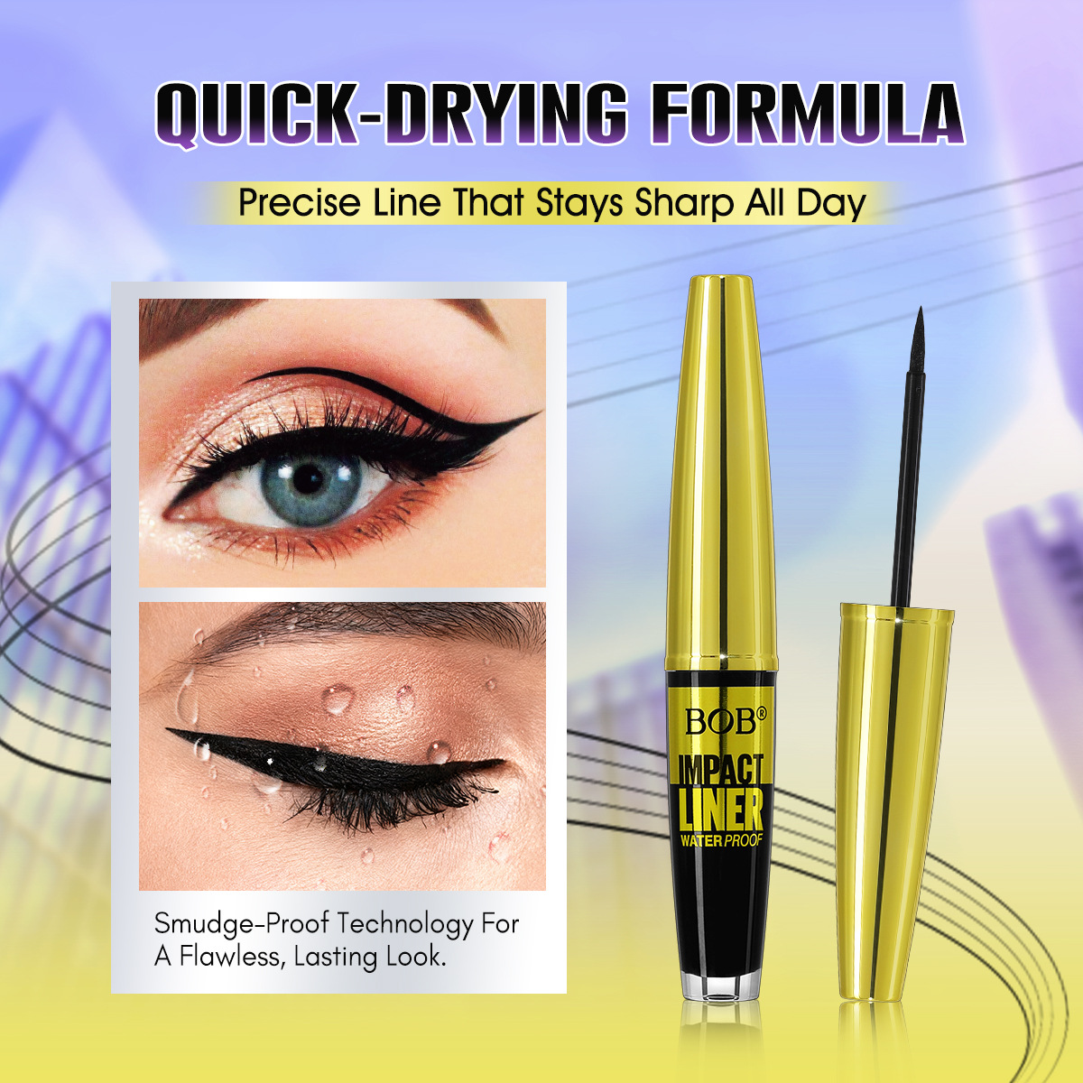 Cross-border bob eyelash Long, thick and curly mascara Application Scenario