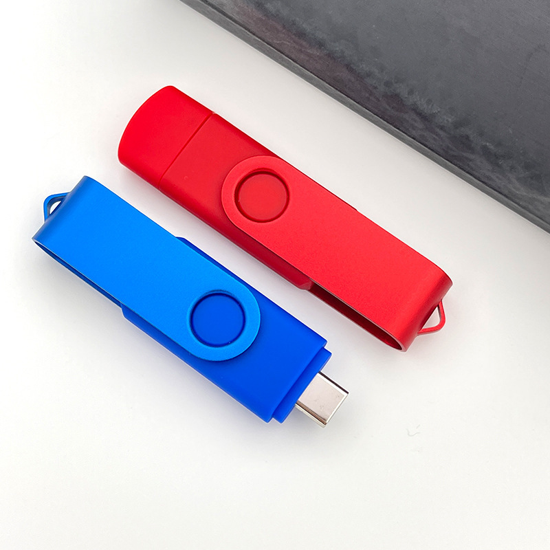 工厂批发手机U盘两用电脑16G投标礼品刻字优盘安卓适用于华为小米