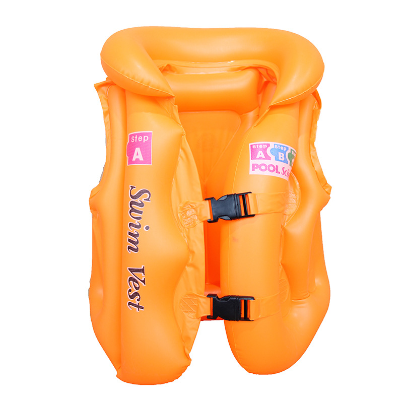 Children's swimming high-buoyancy vest, universal beginner swimming equipment for kids, professional inflatable vest life jacket Item Picture