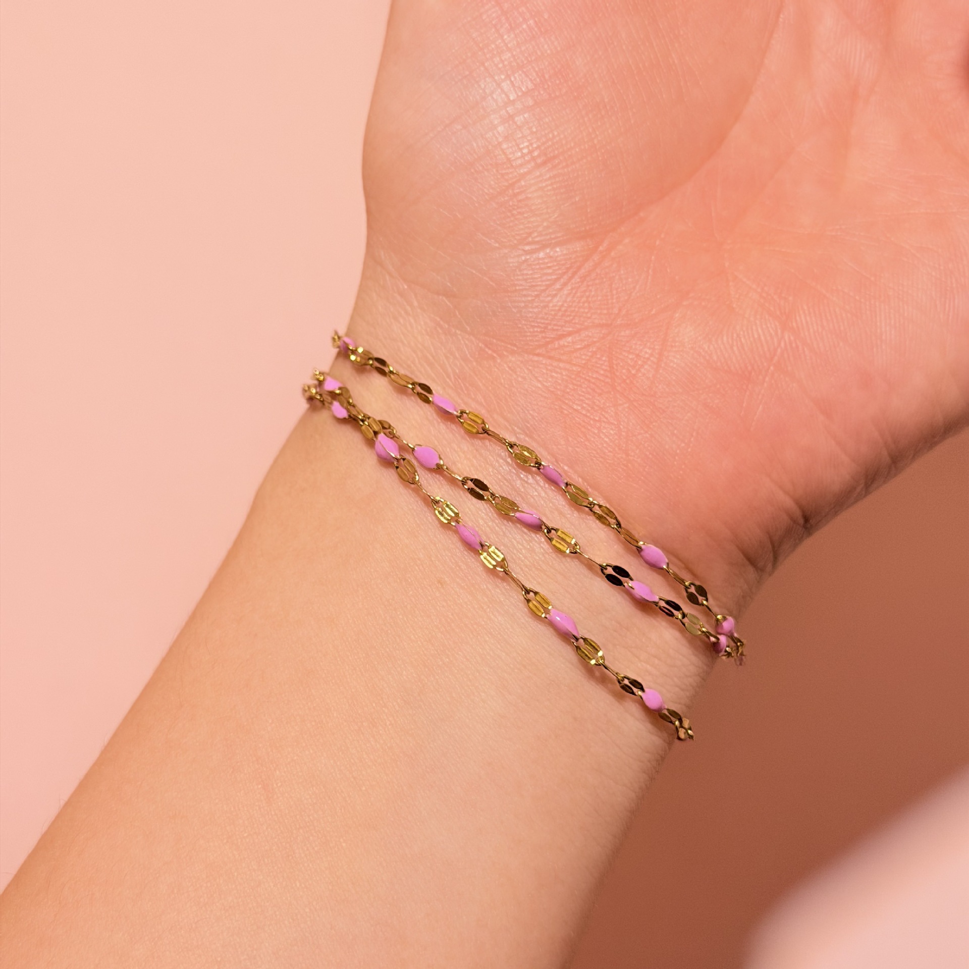New golden fine chain handcrafted bracelet necklace earrings accessory diy semi-finished decorative chain jewelry Application Scenario