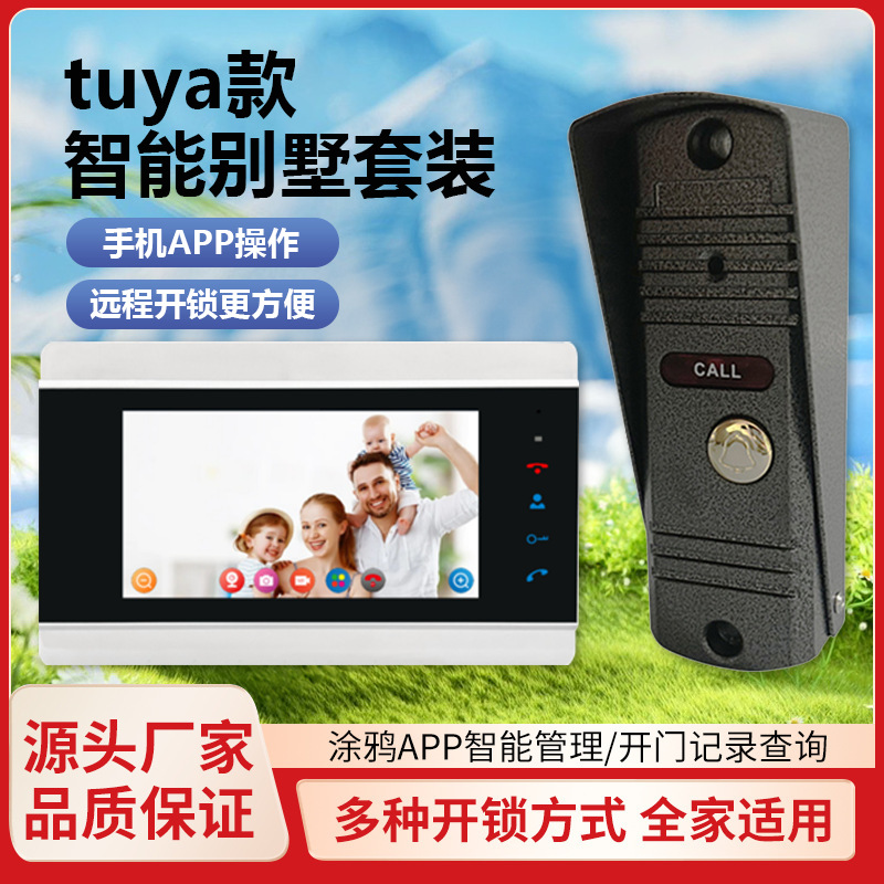 Factory direct sales of smart video doorbells, graffiti WIFI remote unlocking, home monitoring video intercom, card swiping system, wholesale doorbells for foreign trade details Picture