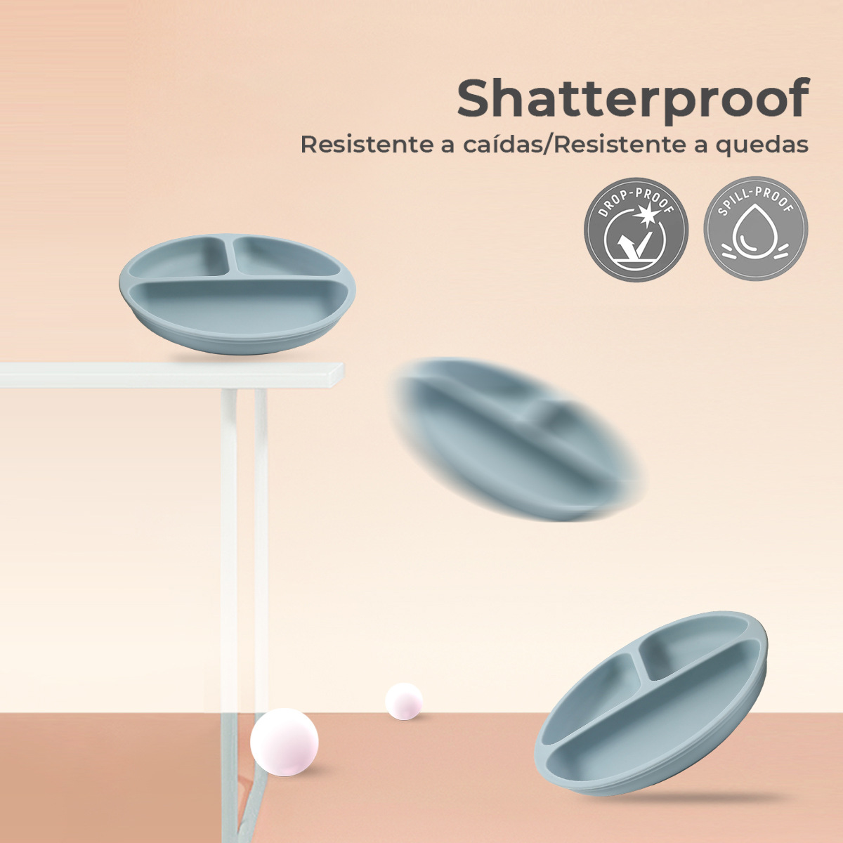 婴儿硅胶餐具/硅胶儿童餐具套装/pp餐具/母婴餐具/保鲜盒玻璃细节图