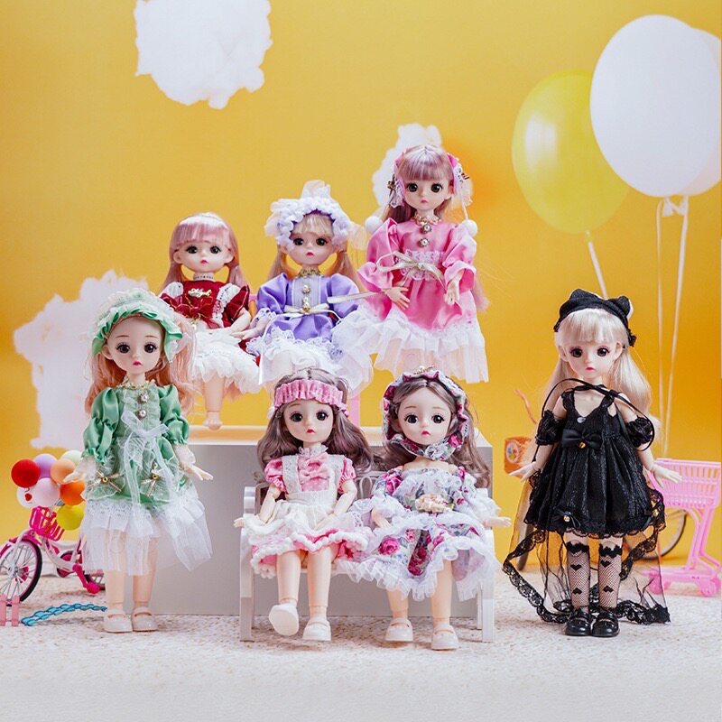 儿童30厘米换装衣服洋娃娃公主套装女孩3-6岁女童玩具4生日礼物5