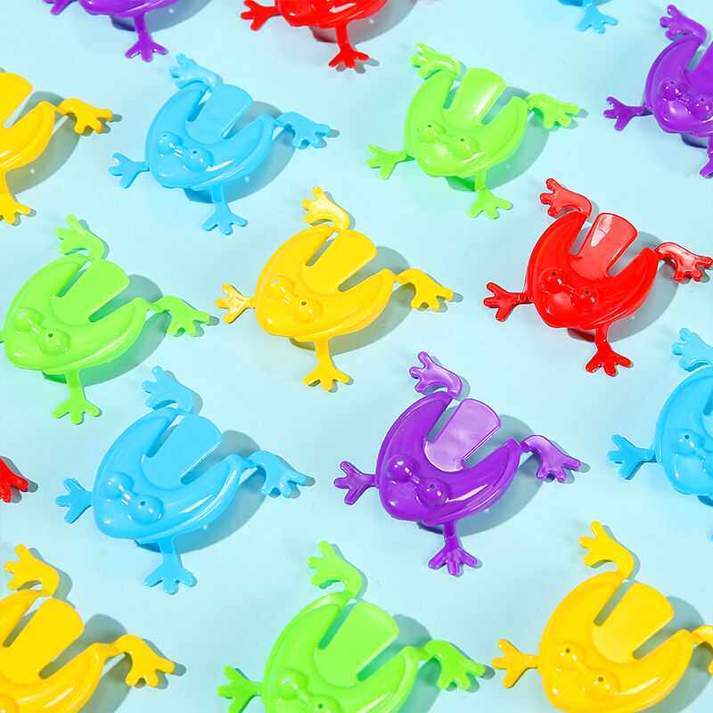 Mini jumping frogs, parent-child interactive plastic bouncing toads, nostalgic toys for children born in the 80s and 90s Item Picture